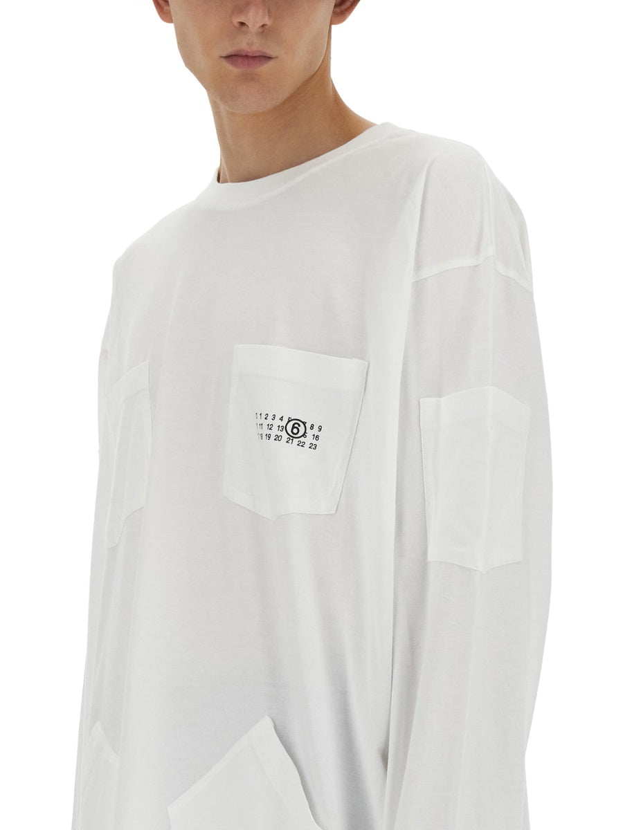 MM6 Maison Margiela T-SHIRT WITH LOGO SH2NH0001S23588101