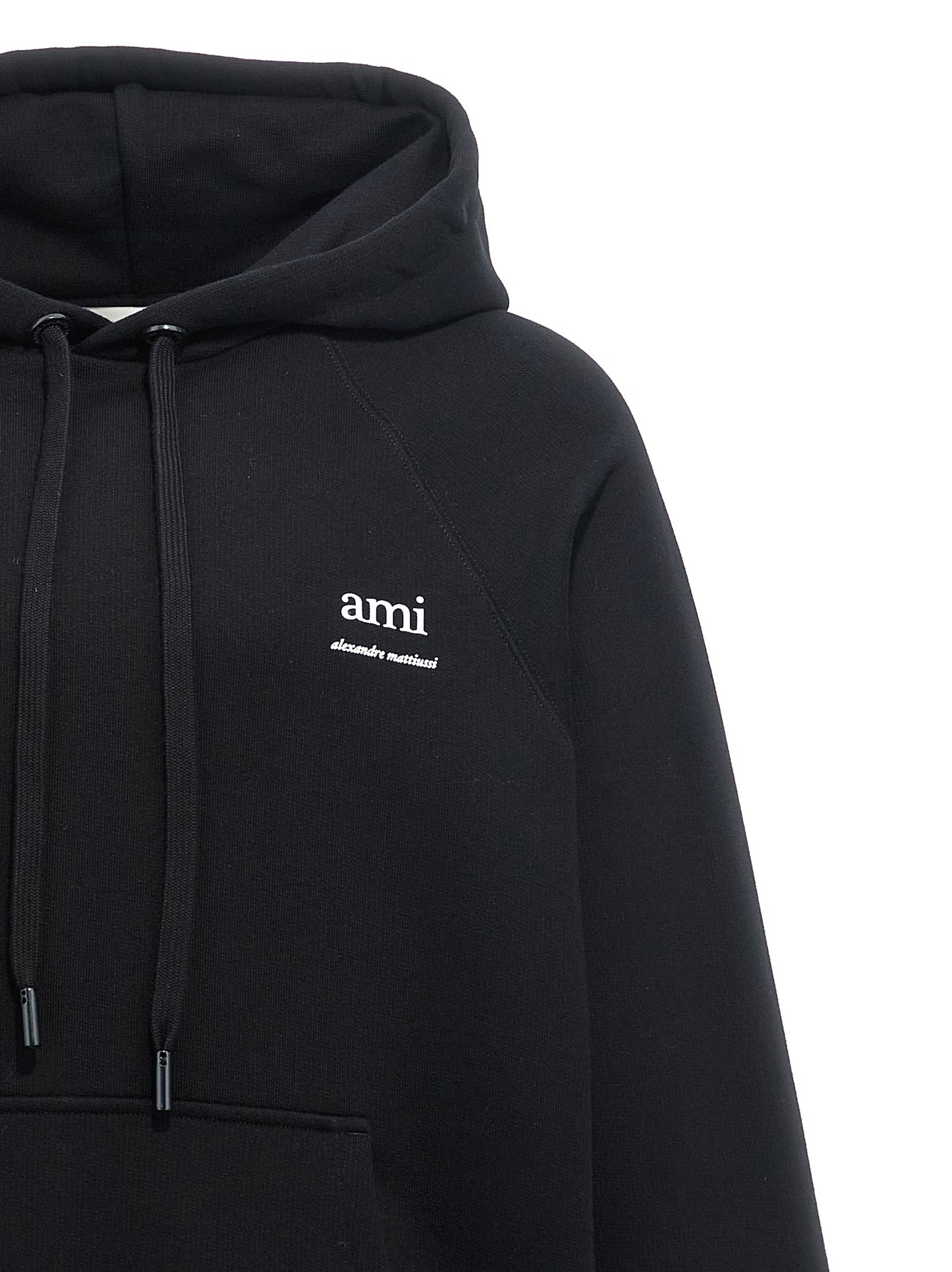 AMI Paris organic cotton hoodie with hood USW224747001