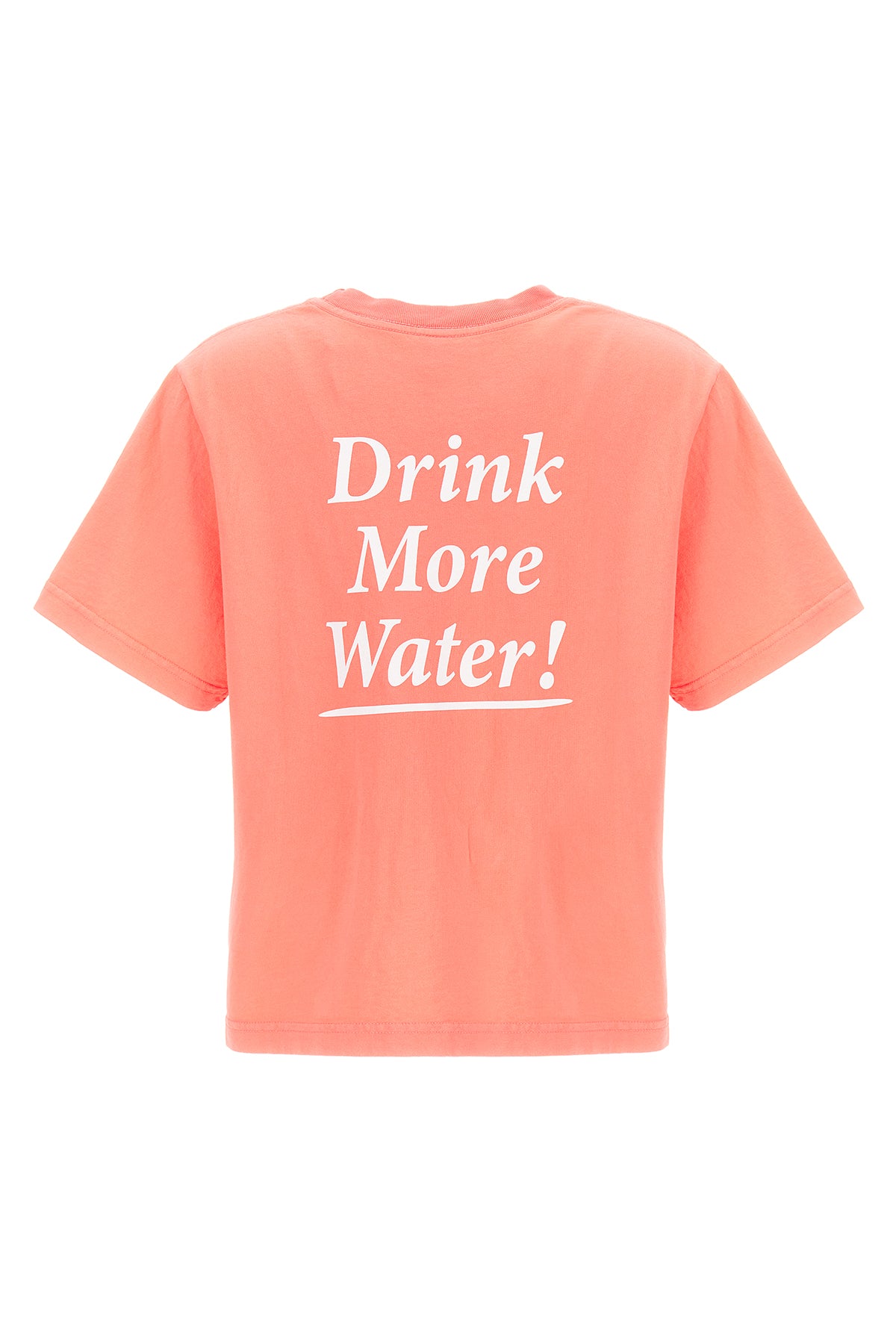 Sporty & Rich T-SHIRT 'DRINK MORE WATER' TS851STSTRAWBERRY