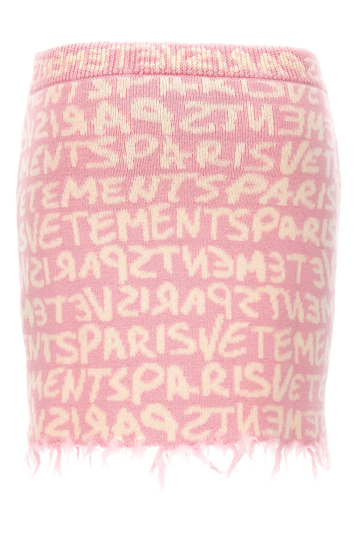 VETEMENTS 'GRAFFITI MONOGRAM' SKIRT WE64KN900PWPINKWHITE