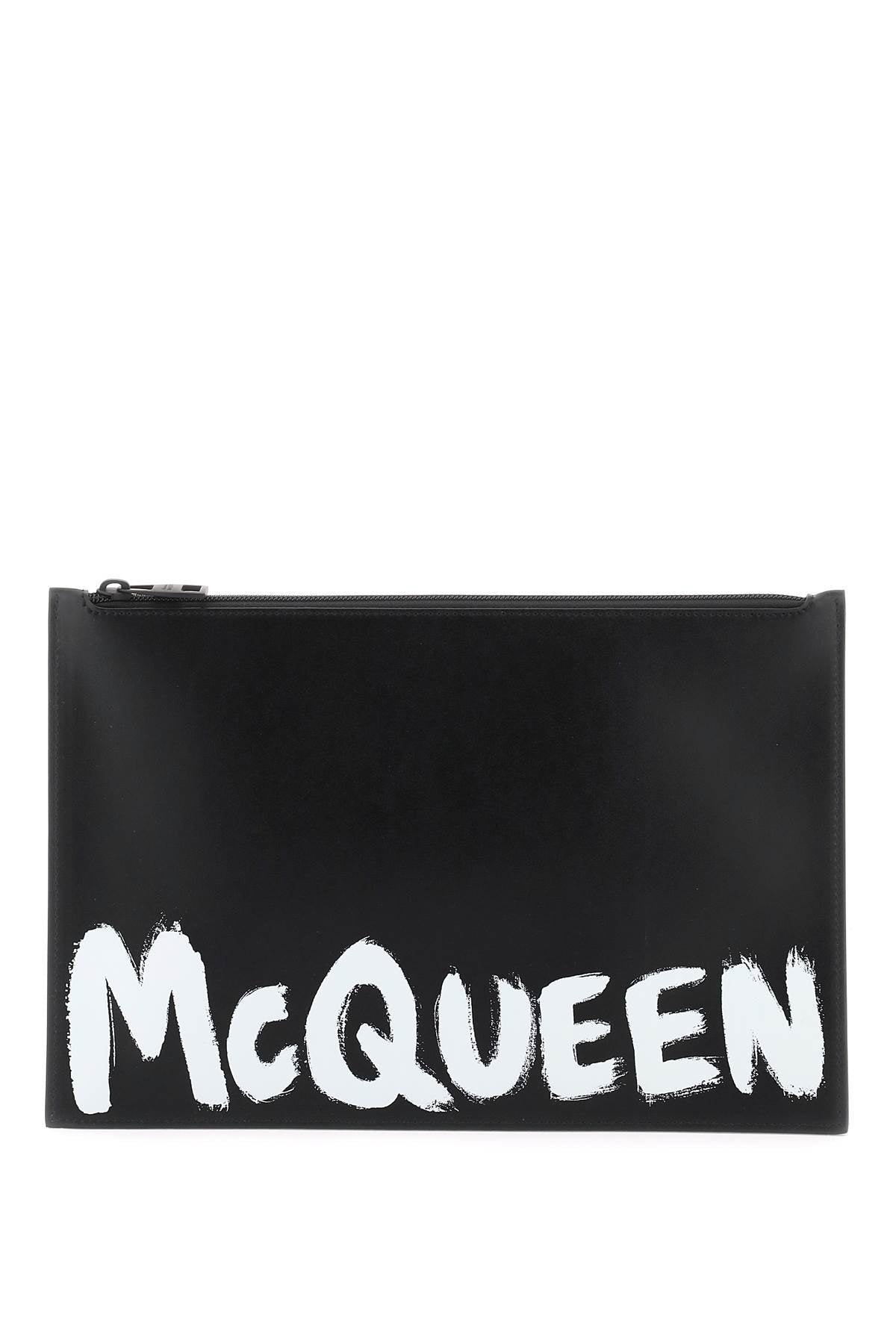 Alexander McQUEEN graffiti flat pouch 5604721AAMJ1070