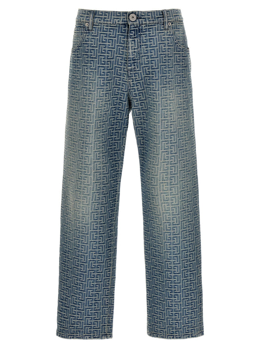 Balmain 'MONOGRAM' JEANS CH1MI040DD276FF