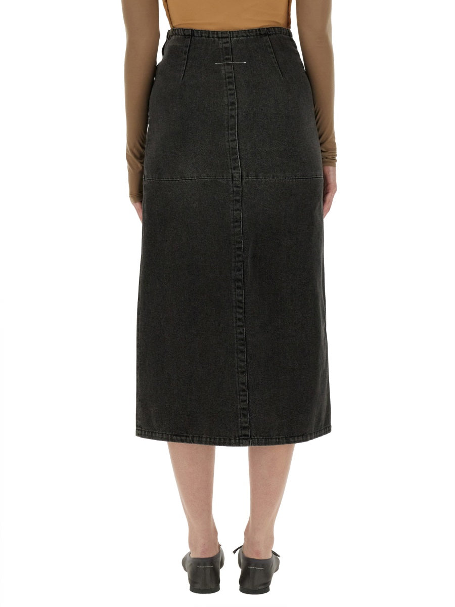 MM6 Maison Margiela LONG DENIM SKIRT S62ME0009M30009859