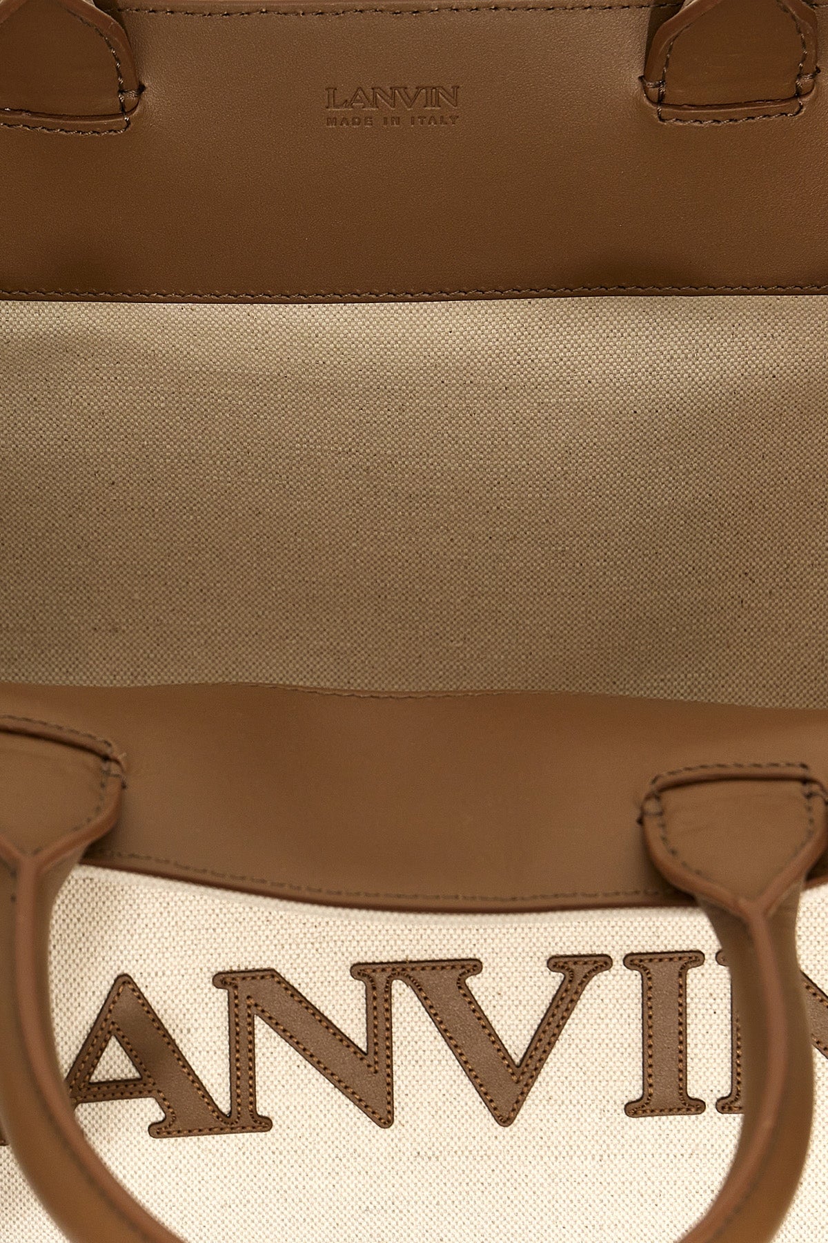 LANVIN LOGO CANVAS SHOPPING BAG LWBGTC01CAN1P24D528