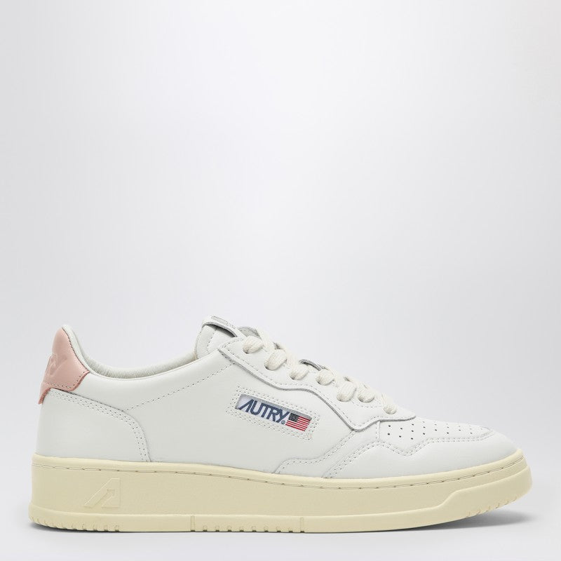 AUTRY White/pink leather Medalist sneakers AULWLL16P_AUTRY-LL16