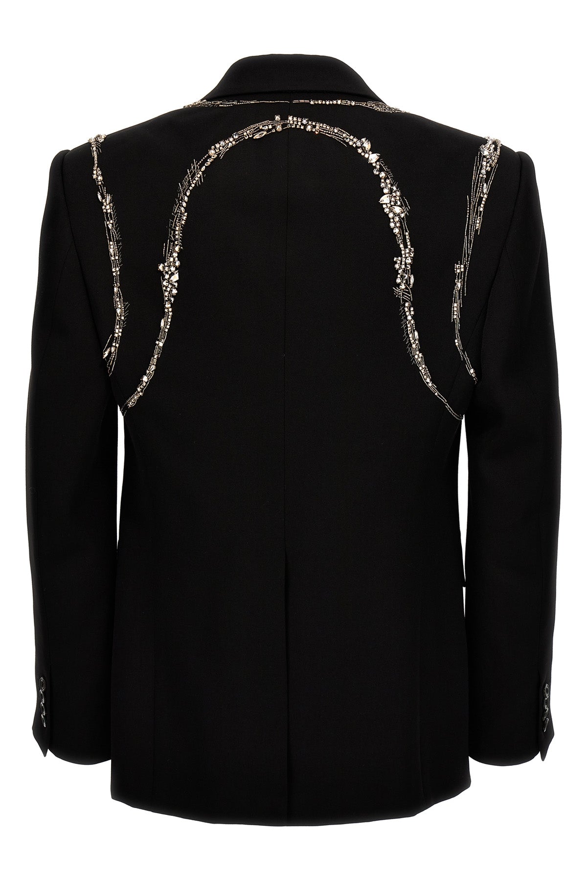 Alexander McQUEEN 'CRYSTAL HARNESS' BLAZER 774856QUAAG1000