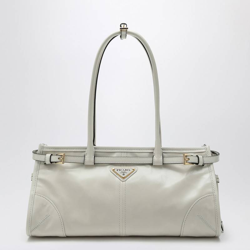 Prada Medium white leather handbag 1BA426MOO2CYRQ_PRADA-F0PG7