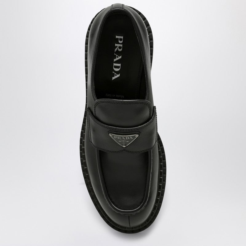 Prada Double Chocolate black leather loafers 2DE148G001070P_PRADA-F0002