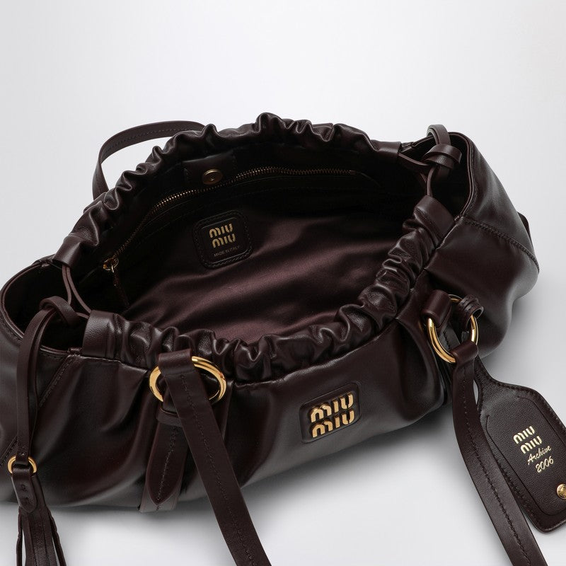 MIU MIU Joie brown nappa bag 5BG289MOO2CSWP_MIU-F0NBL