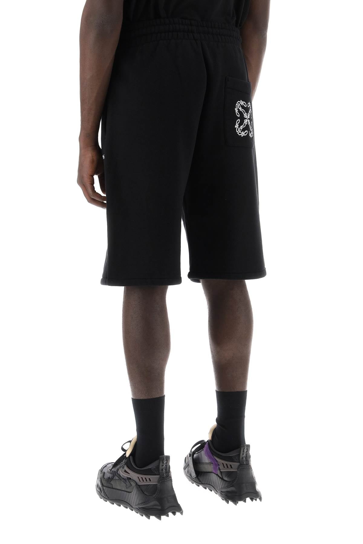 Off-White "sporty bermuda shorts with embroidered arrow OMCI013S24FLE0011001