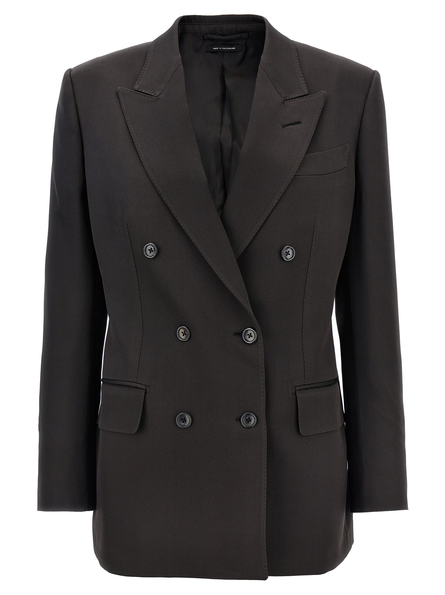 TOM FORD TWILL DOUBLE-BREASTED BLAZER GI2971FAX1216KB915