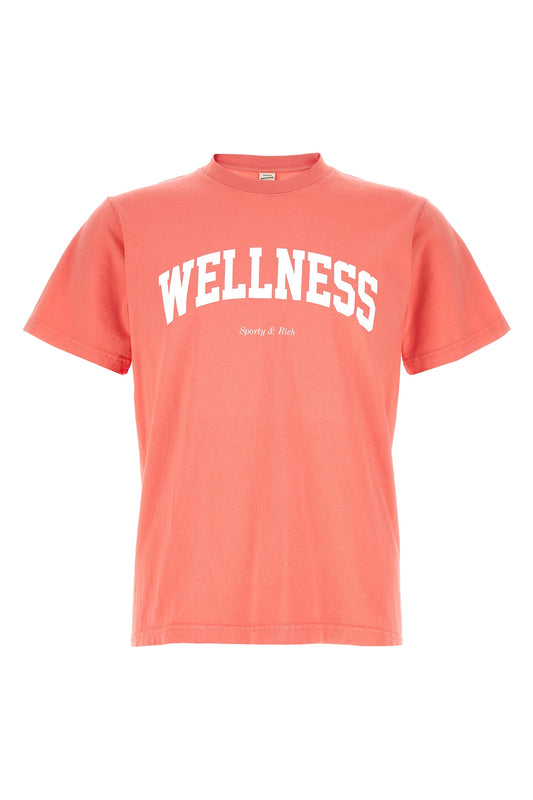 Sporty & Rich 'WELLNESS IVY' T-SHIRT TS881SMSALMON