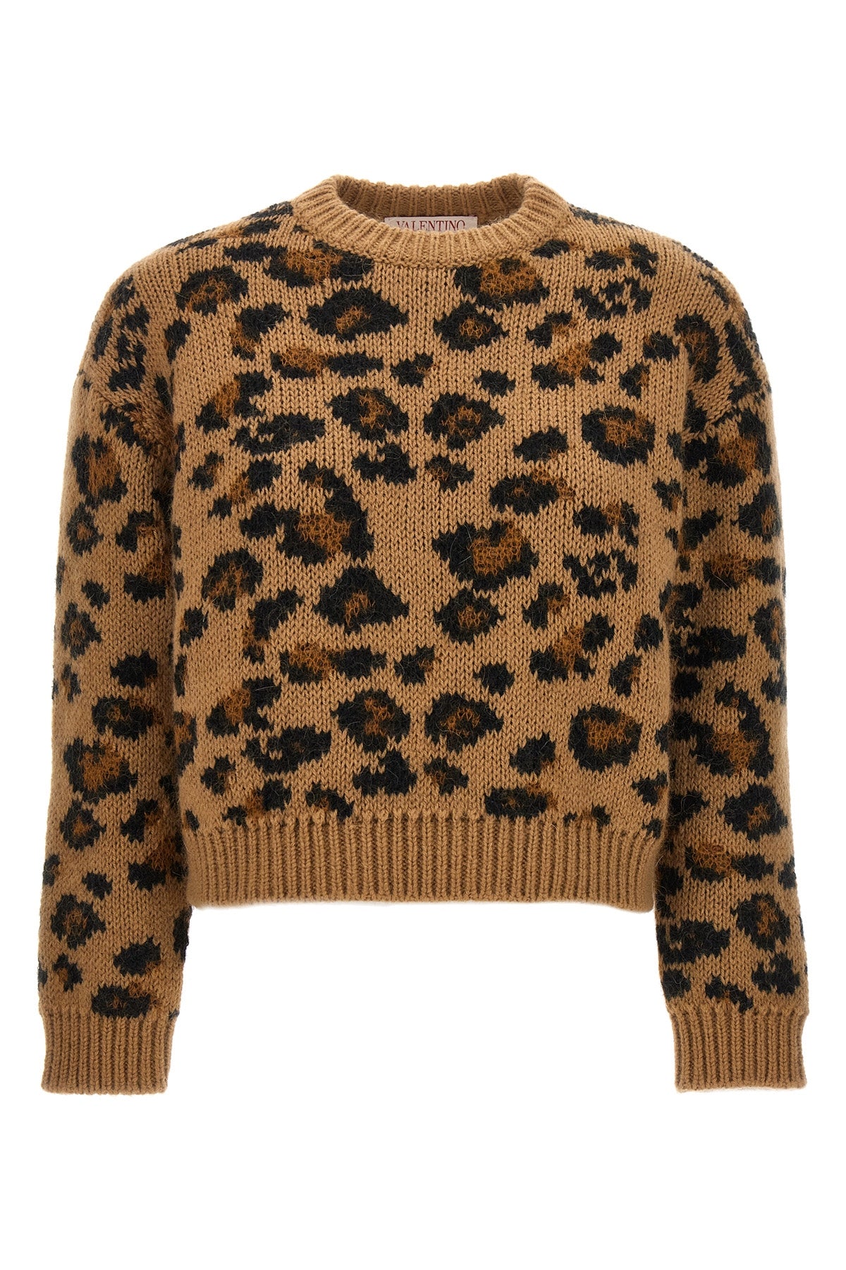 Valentino Garavani VALENTINO ANIMALIER SWEATER 3B3KC47L84JAN2