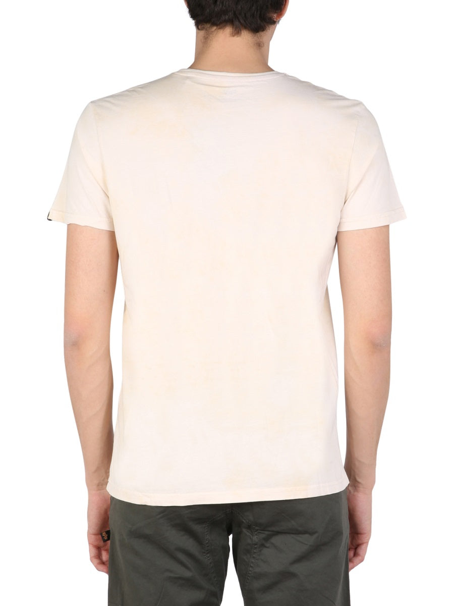 ALPHA INDUSTRIES LOGO PRINT T-SHIRT 106515136