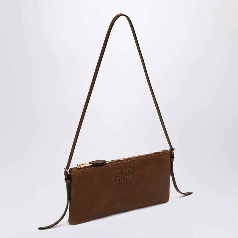 MIU MIU Brown nappa mini pouch 5NI007EFXP_MIU-F0316