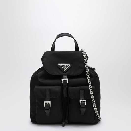 Prada Mini black Re-Nylon backpack with logo 1BH029DOMRV44P_PRADA-F0002