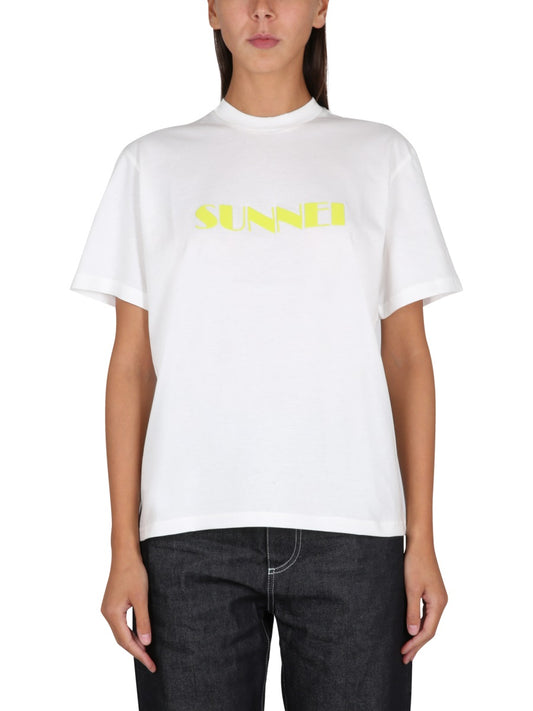 SUNNEI T-SHIRT WITH LOGO CRTWXTOP008JER012T017