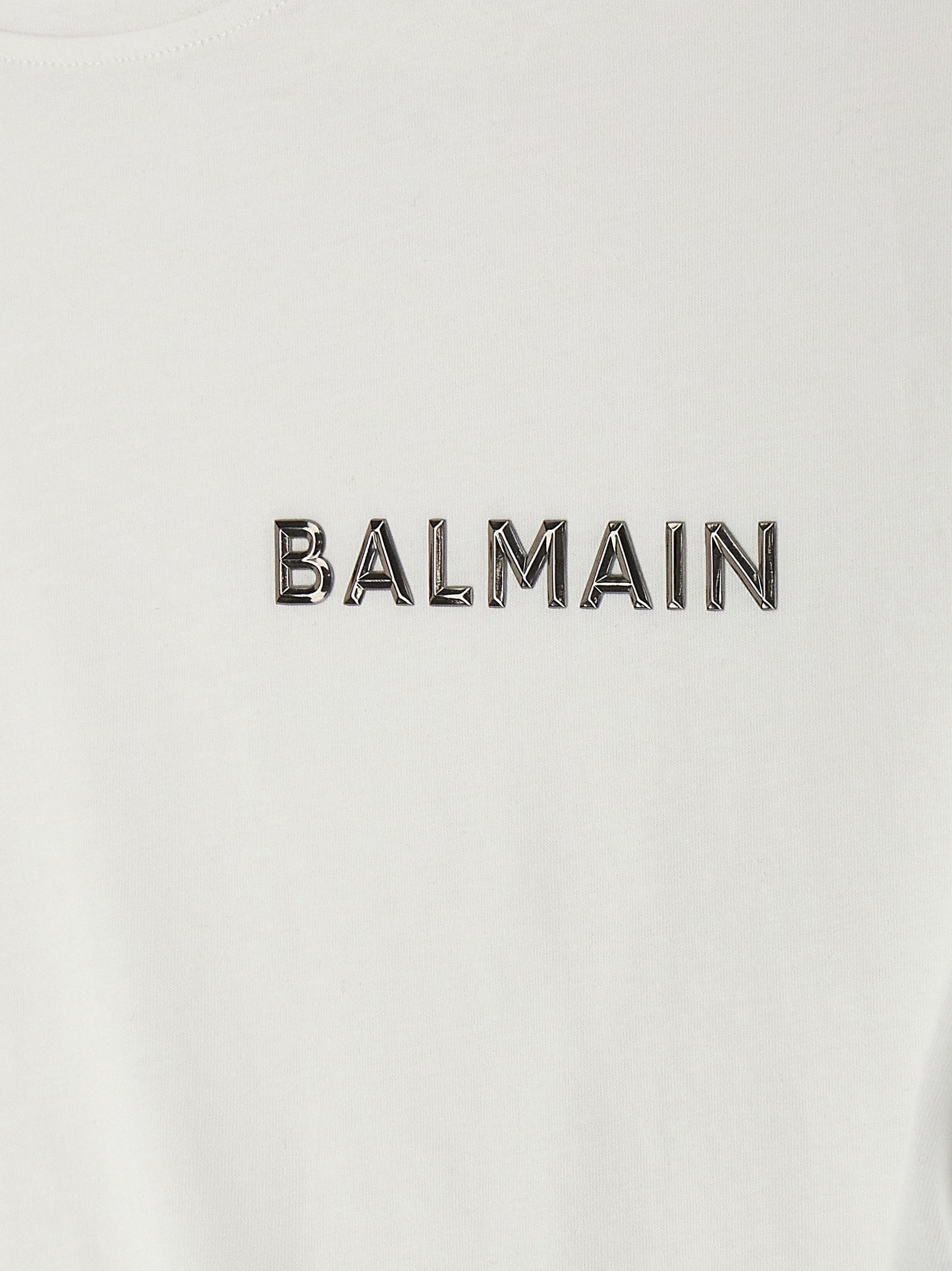 Balmain LOGO CROPPED T-SHIRT CF1EE020BC61GAC