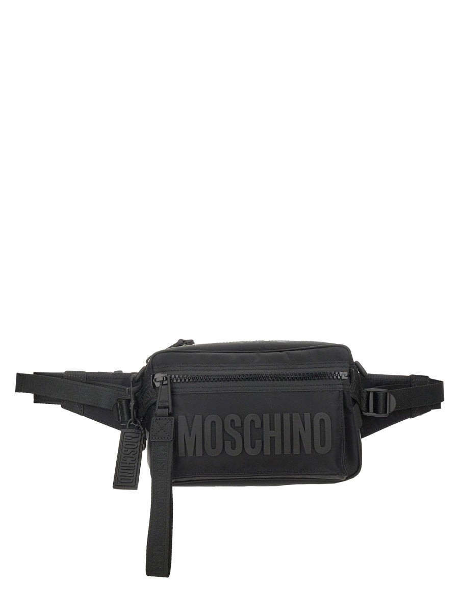 MOSCHINO POUCH WITH LETTERING LOGO 771182203555