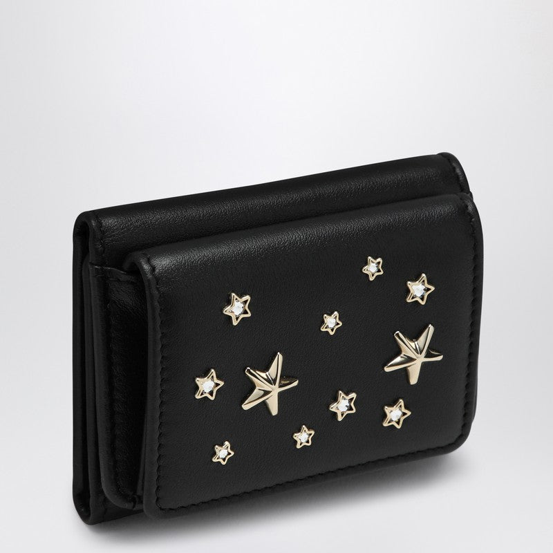 JIMMY CHOO Black wallet with stars NEMOCZNP_JIMCH-BG