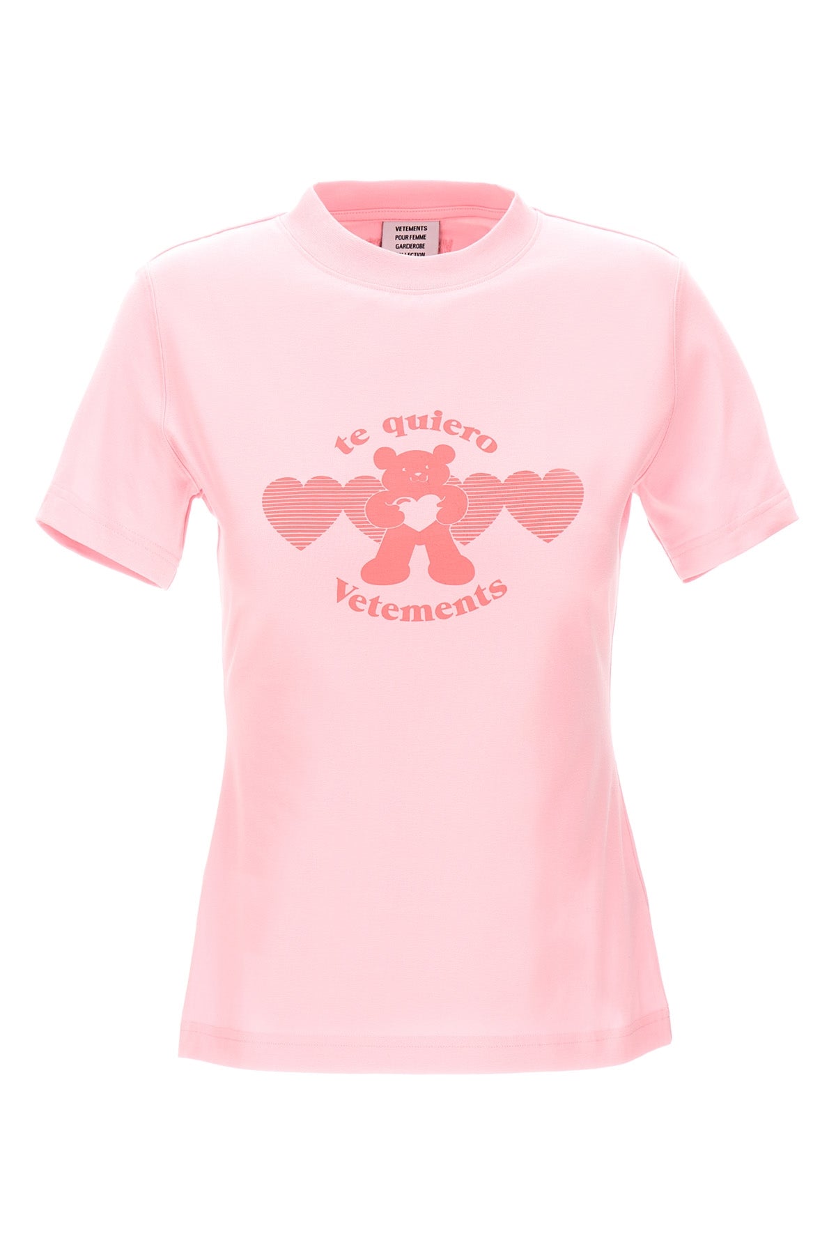 VETEMENTS 'TE QUIERO' T-SHIRT WE64TR330PBABYPINK