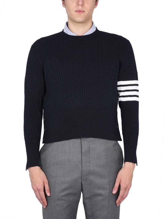 Thom Browne 4BAR STRIPE JERSEY MKA460AY3014415