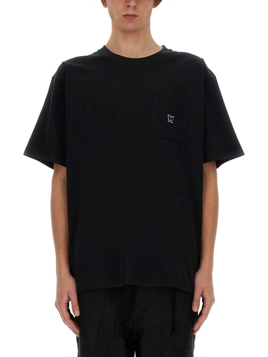 Needles T-SHIRT WITH LOGO OT262C-BLACK