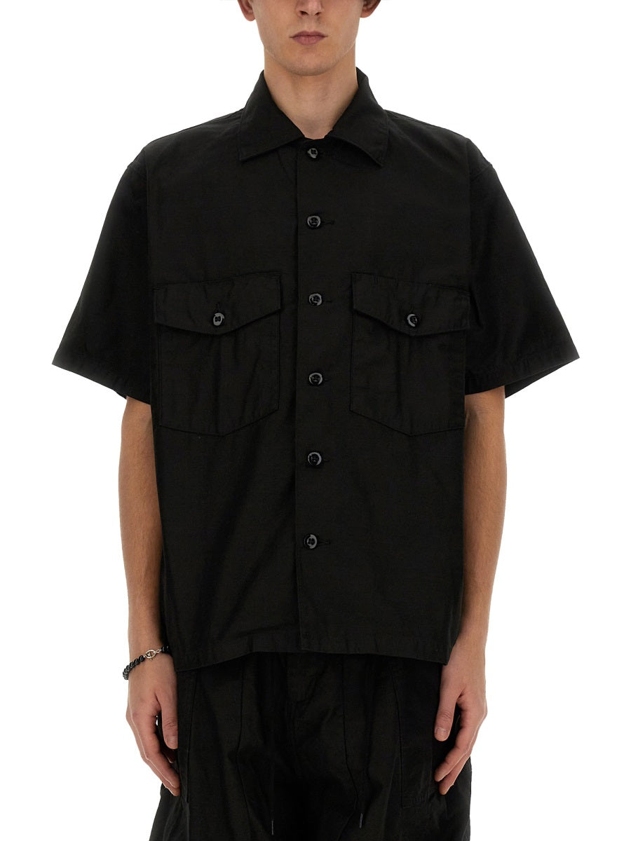 Needles COTTON SHIRT OT215B-BLACK