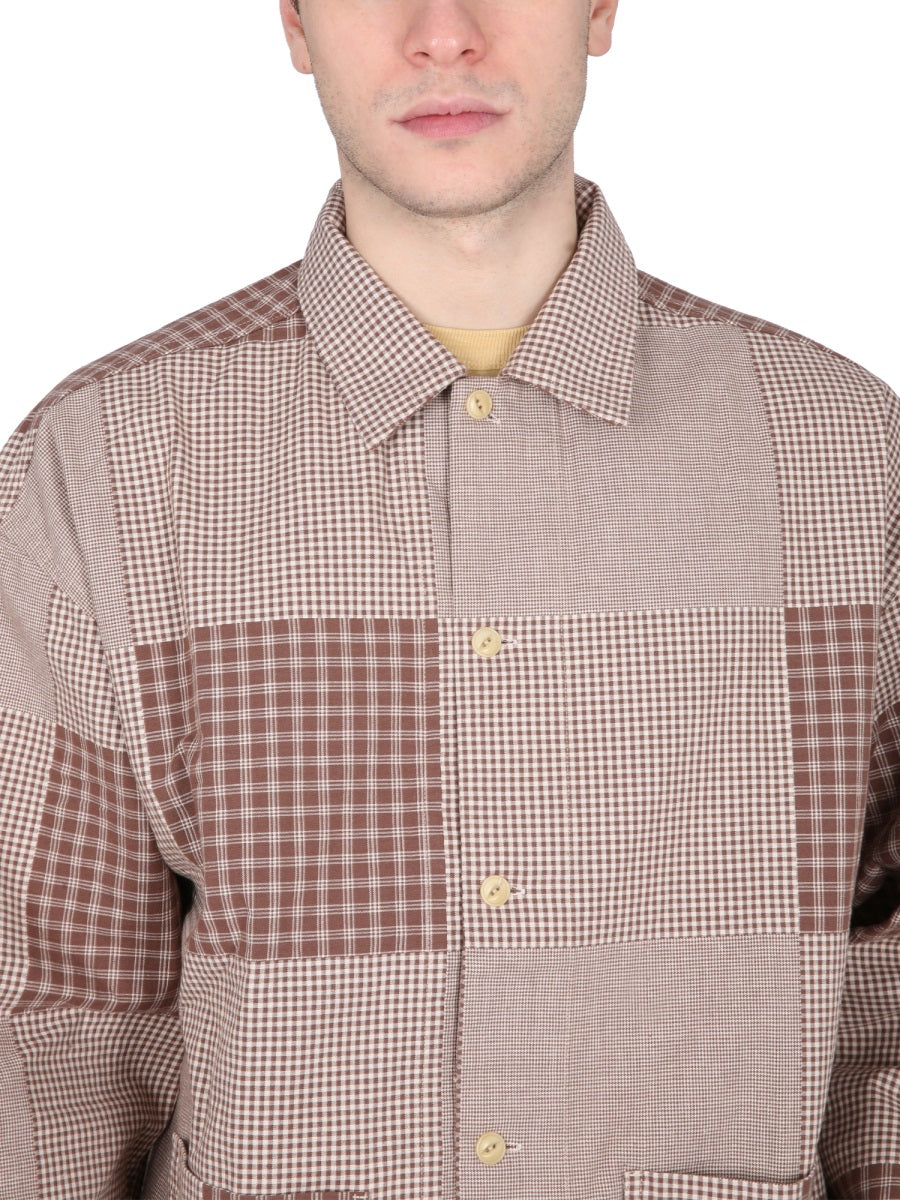 YMC PJ SHIRT P2UANBROWN