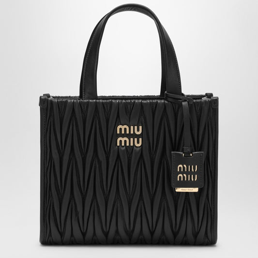 MIU MIU Black quilted shopping bag 5BG263MOON88M_MIU-F0002