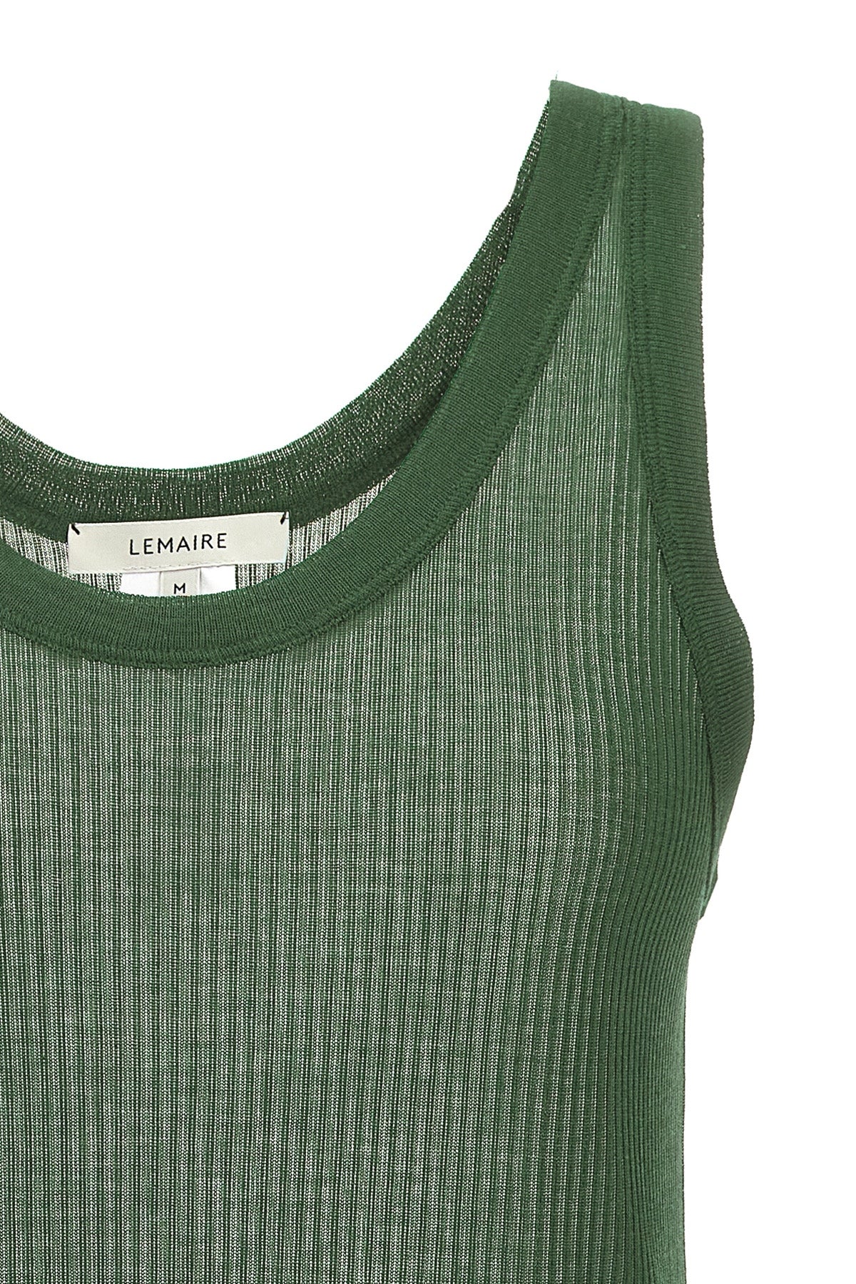 LEMAIRE 'SEAMLESS RIB' TANK TOP TO1156LK1017GR627