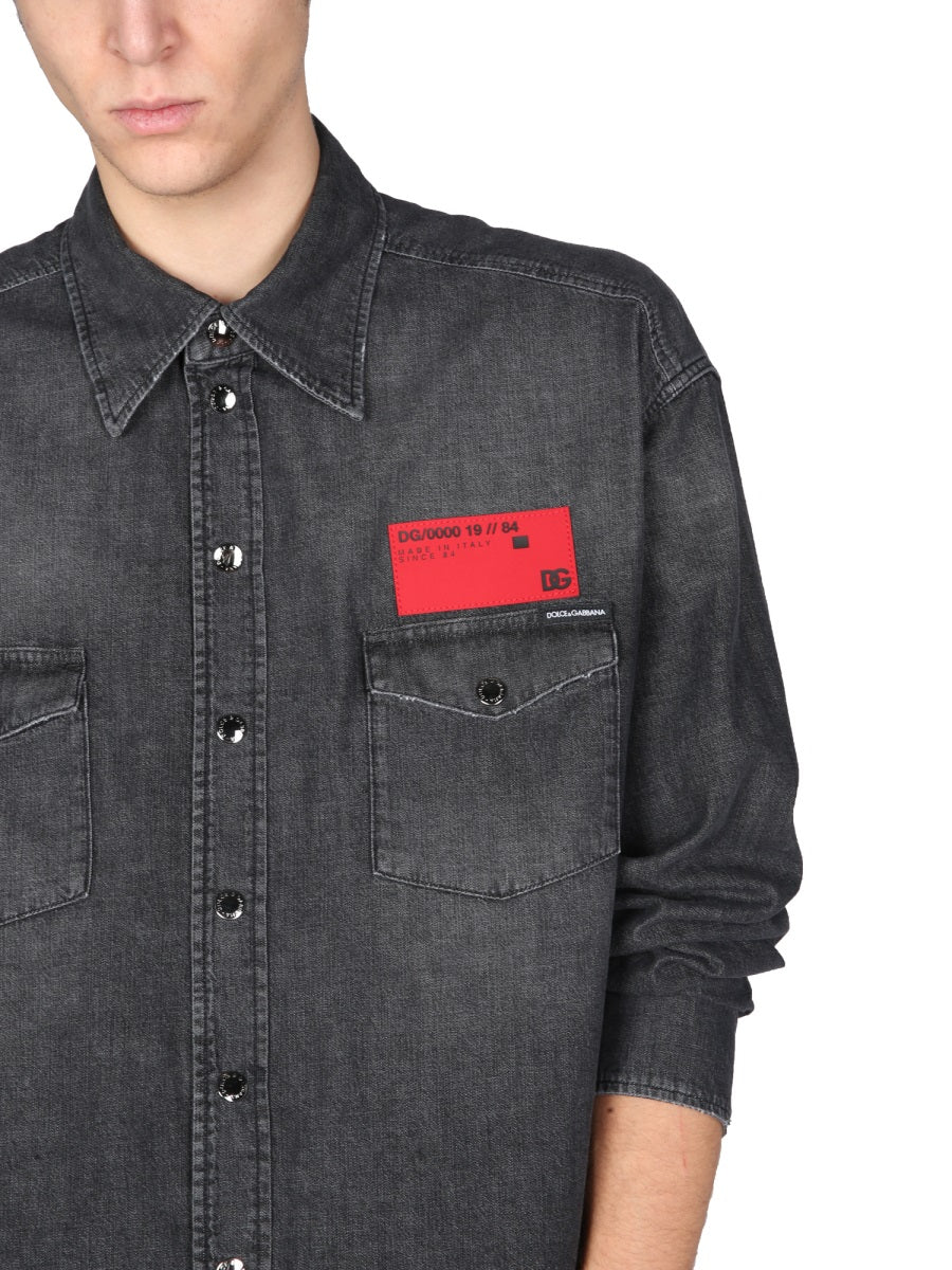 Dolce & Gabbana DENIM SHIRT G5IH1DG8ER1S9001