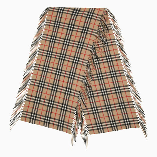 Burberry Beige cashmere check scarf 8079995110106O_BURBE-A7026