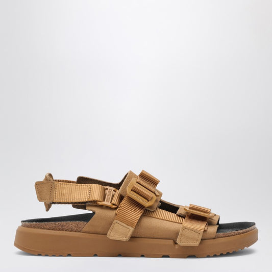 BIRKENSTOCK Cork Brown Shinjuku sandal in natural leather and tissue 1024621LEO_BIRKE-CB