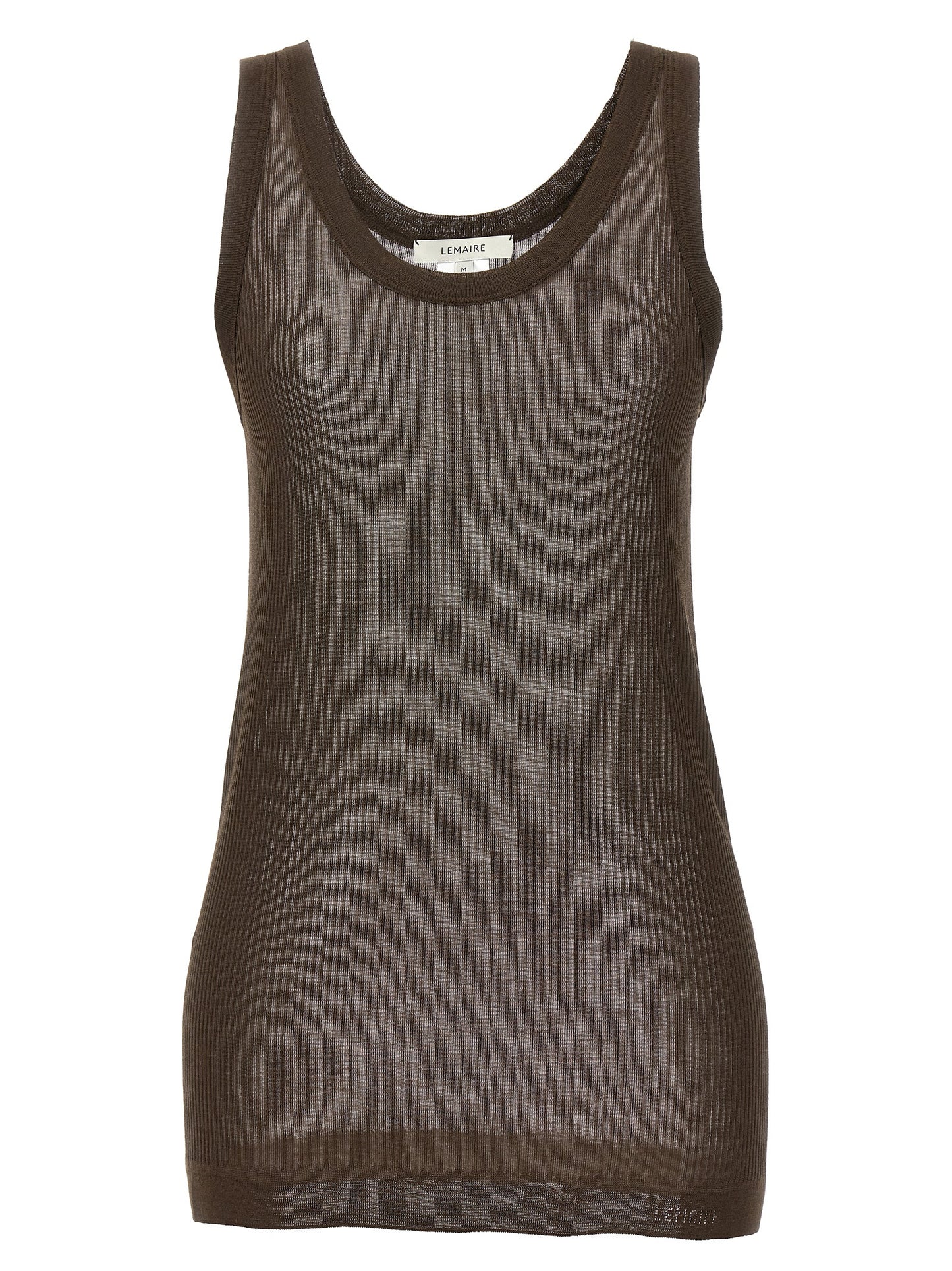 LEMAIRE 'SEAMLESS RIB' TANK TOP TO1156LK1017BR490