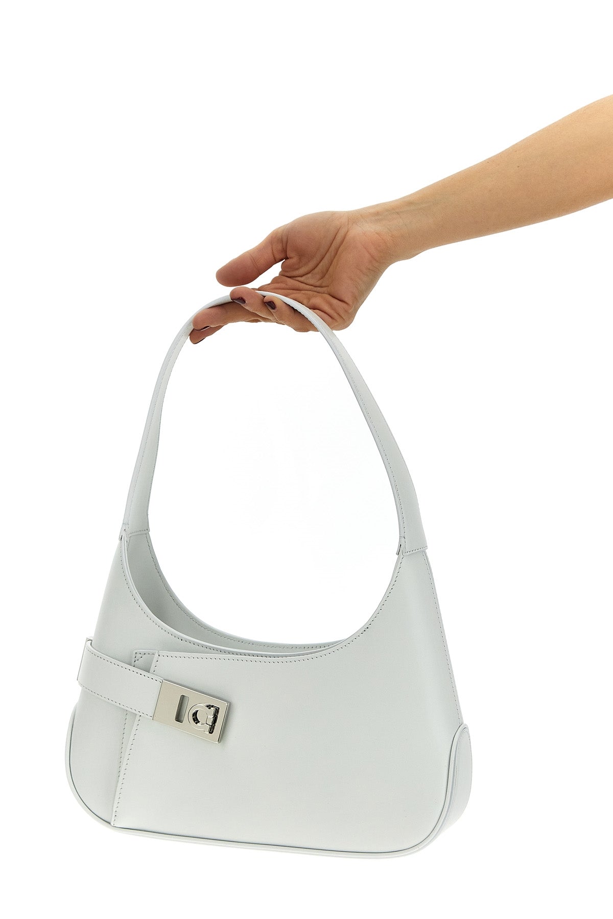 FERRAGAMO 'ARCHIVE' MEDIUM SHOULDER BAG 768596OPTICWHITE