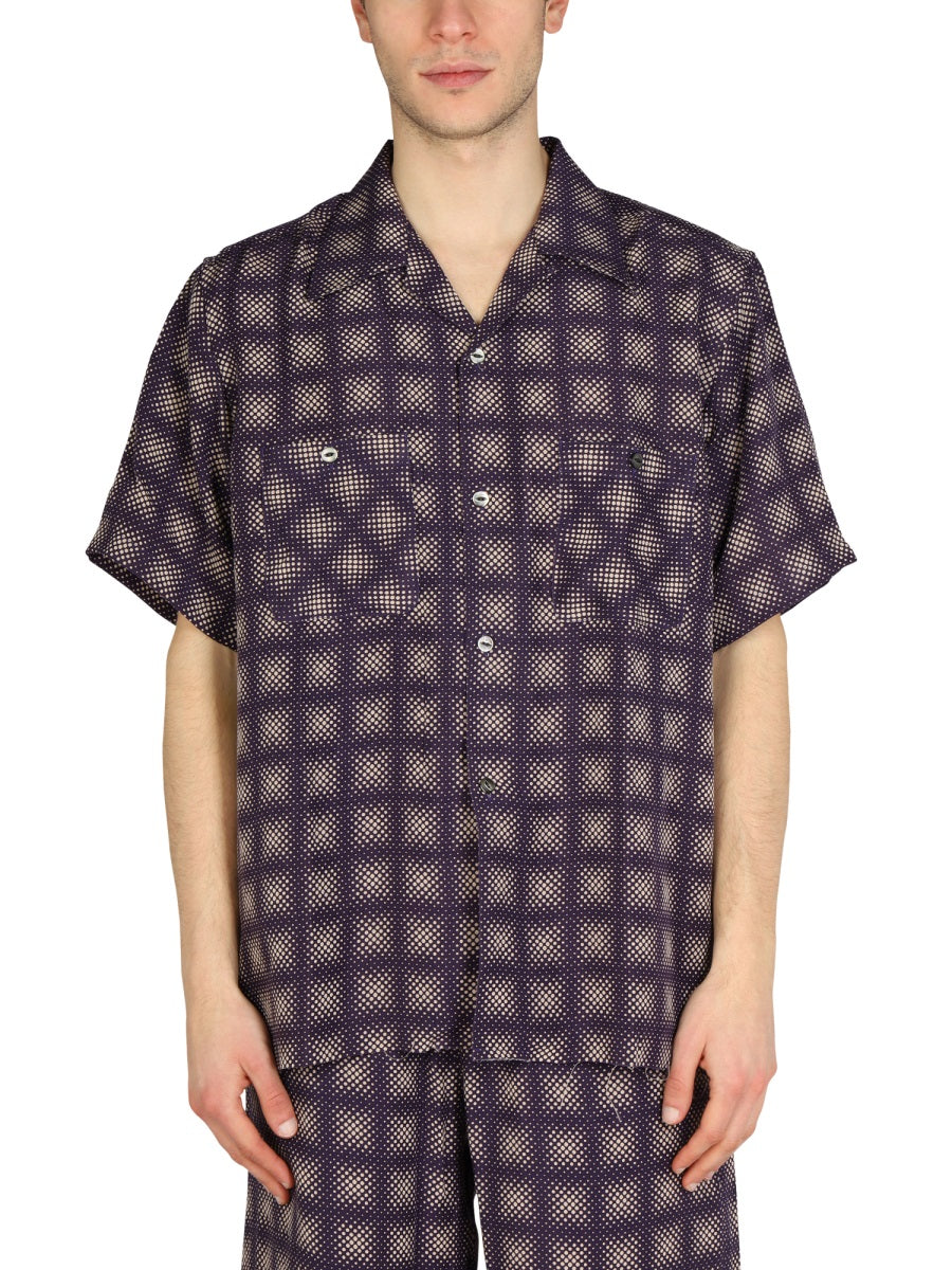 Needles CHECK PRINT SHIRT  KP087A-DOTOMBRE