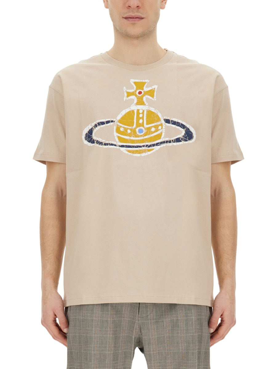 Vivienne Westwood T-SHIRT WITH LOGO 3G01001LJ001MP405