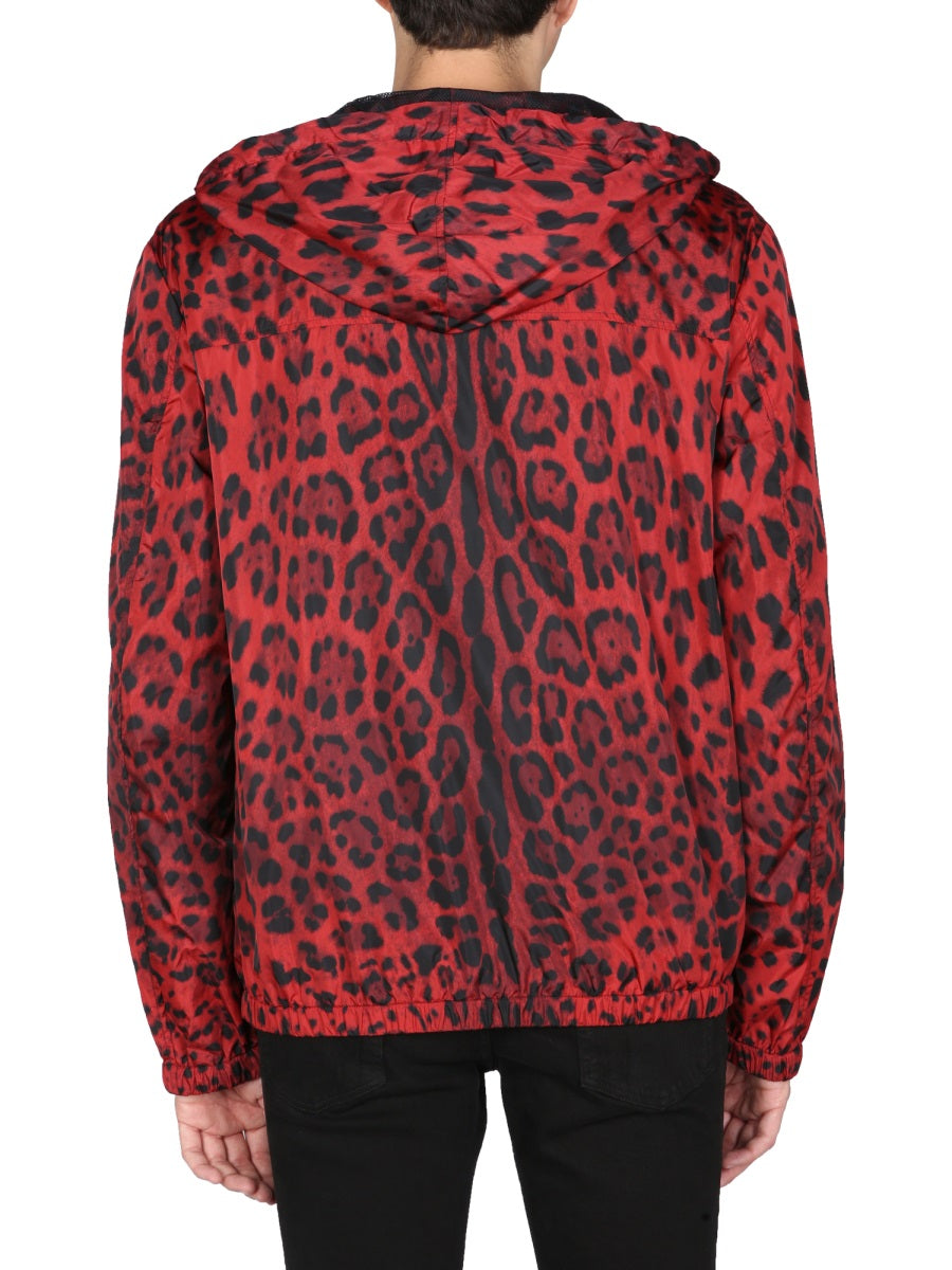 Dolce & Gabbana JACKET WITH ANIMAL PRINT G9WJ5TFSMBDHR13N