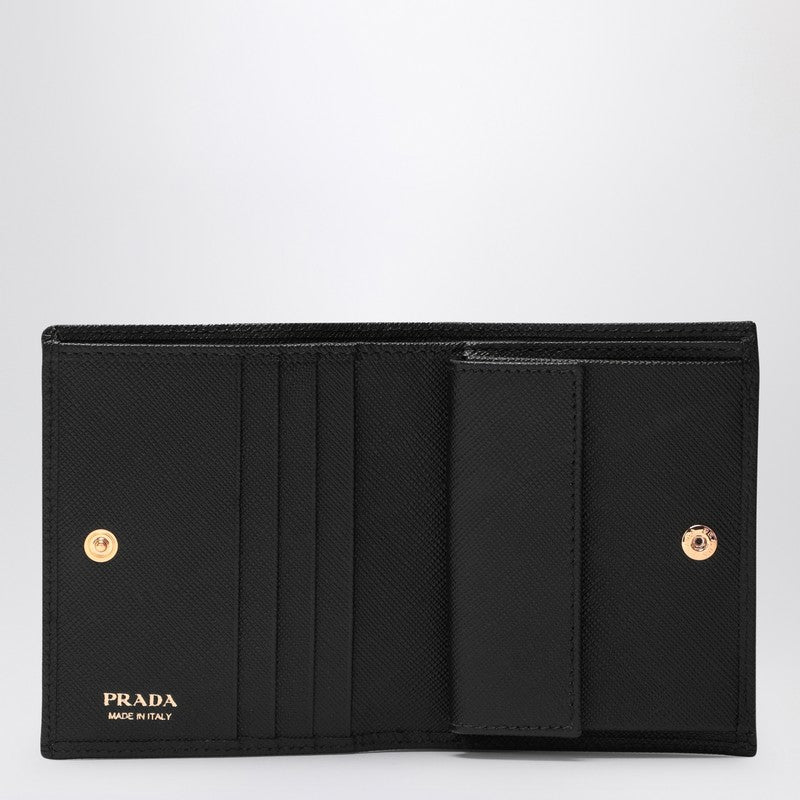 Prada Black Saffiano leather small wallet 1MV204QWAP_PRADA-F0002