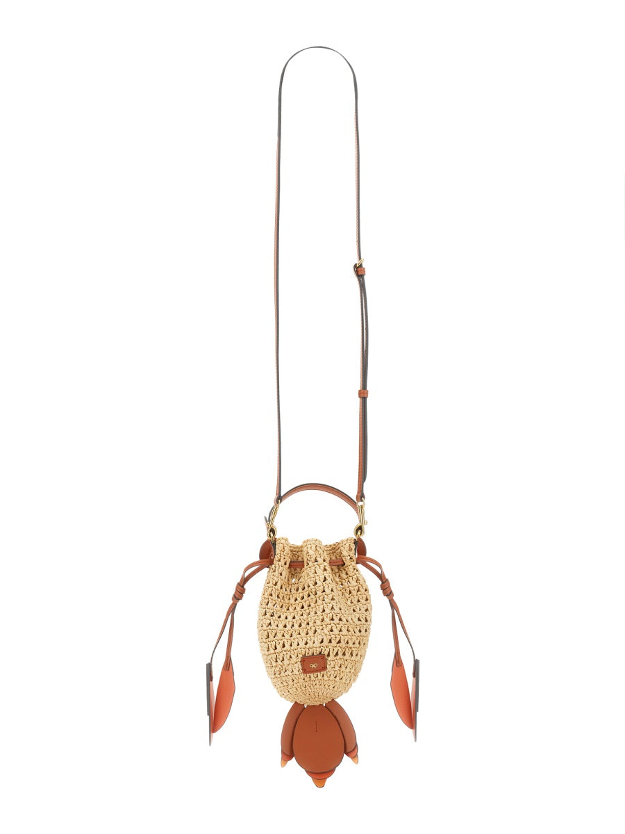 ANYA HINDMARCH "GOLDFISH" SHOULDER BAG 190657NATURAL