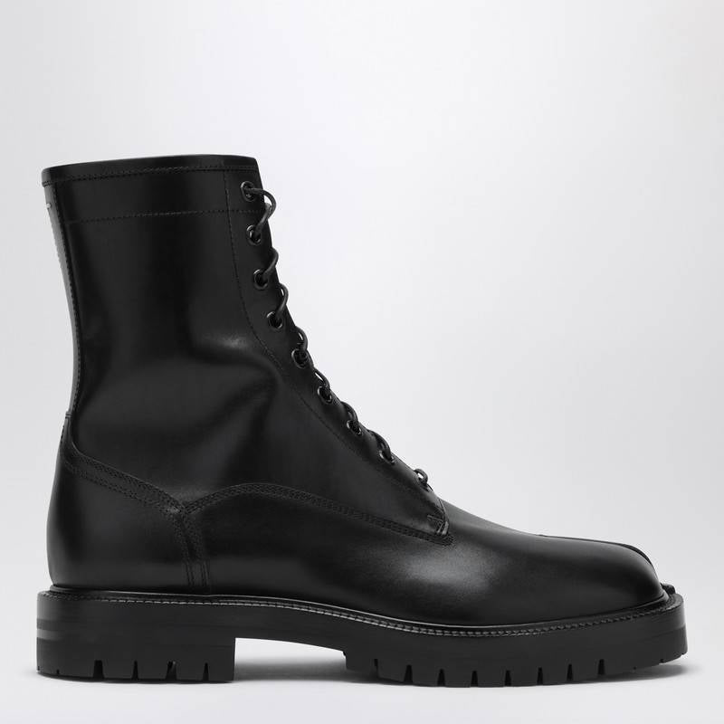 Maison Margiela Black leather Tabi boots S57WU0282P3292P_MARGI-H8396