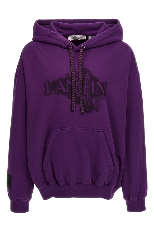 LANVIN LOGO PRINT HOODIE RUHO0005J124P24750