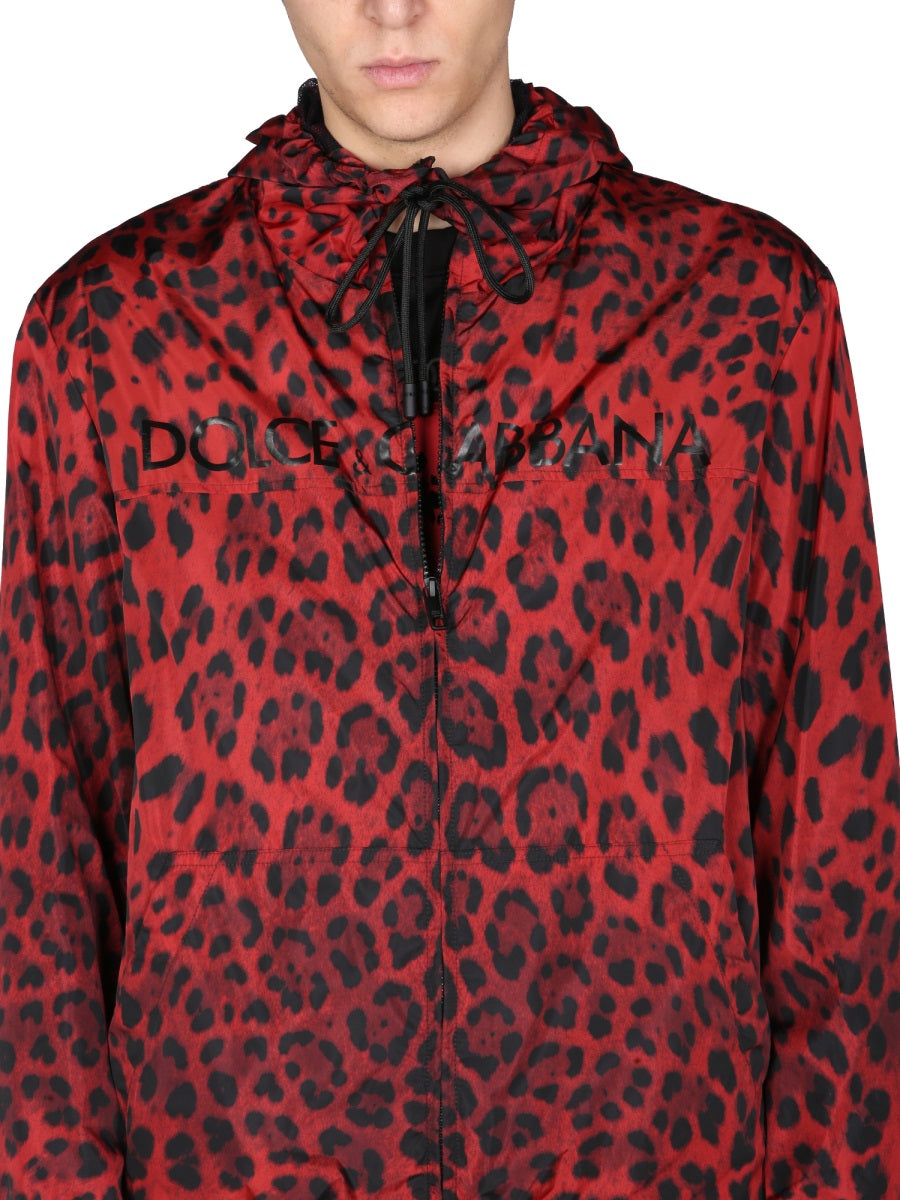 Dolce & Gabbana JACKET WITH ANIMAL PRINT G9WJ5TFSMBDHR13N