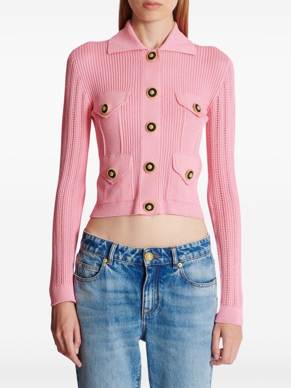 Balmain Sweaters Pink EF1KL150KI104BB