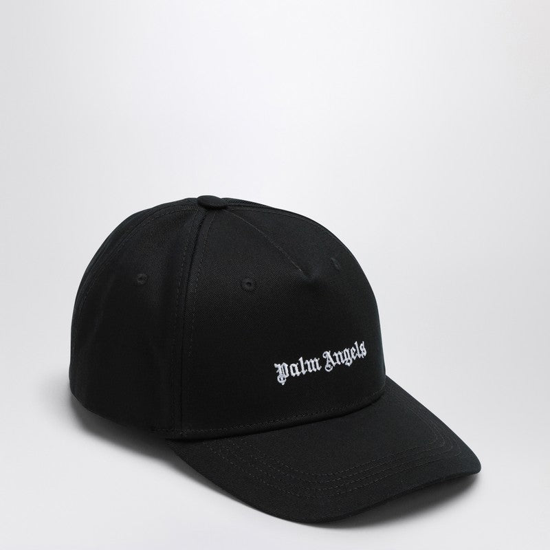 Palm Angels Black baseball cap with logo PMLB094C99FAB001P_PALMA-1003