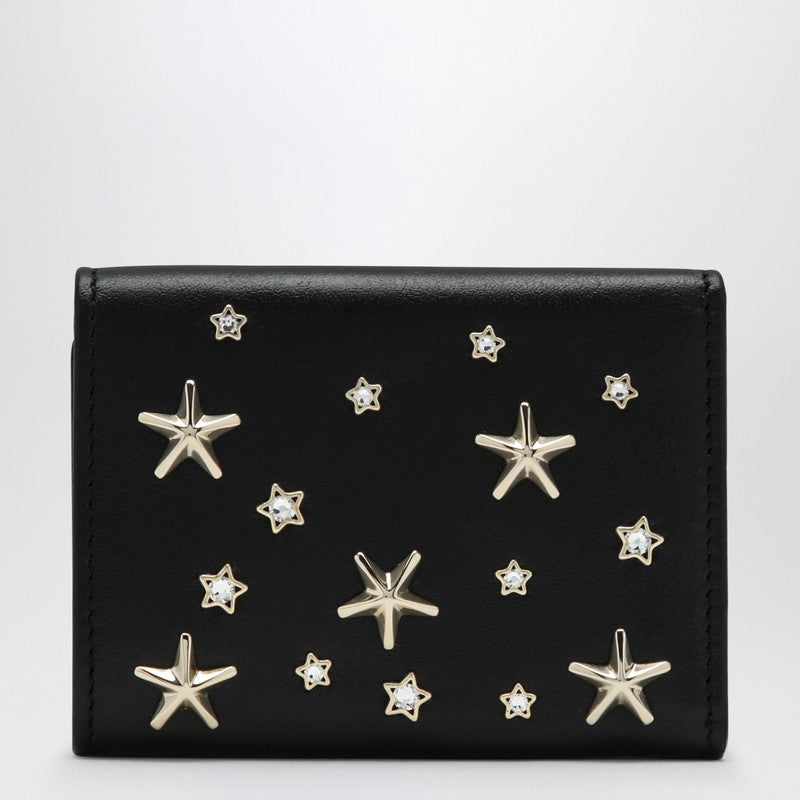 JIMMY CHOO Black wallet with stars NEMOCZNP_JIMCH-BG