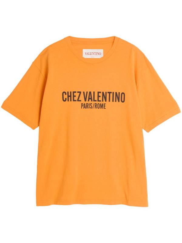 Valentino Garavani Valentino T-shirts and Polos Orange VMG16PAPG146