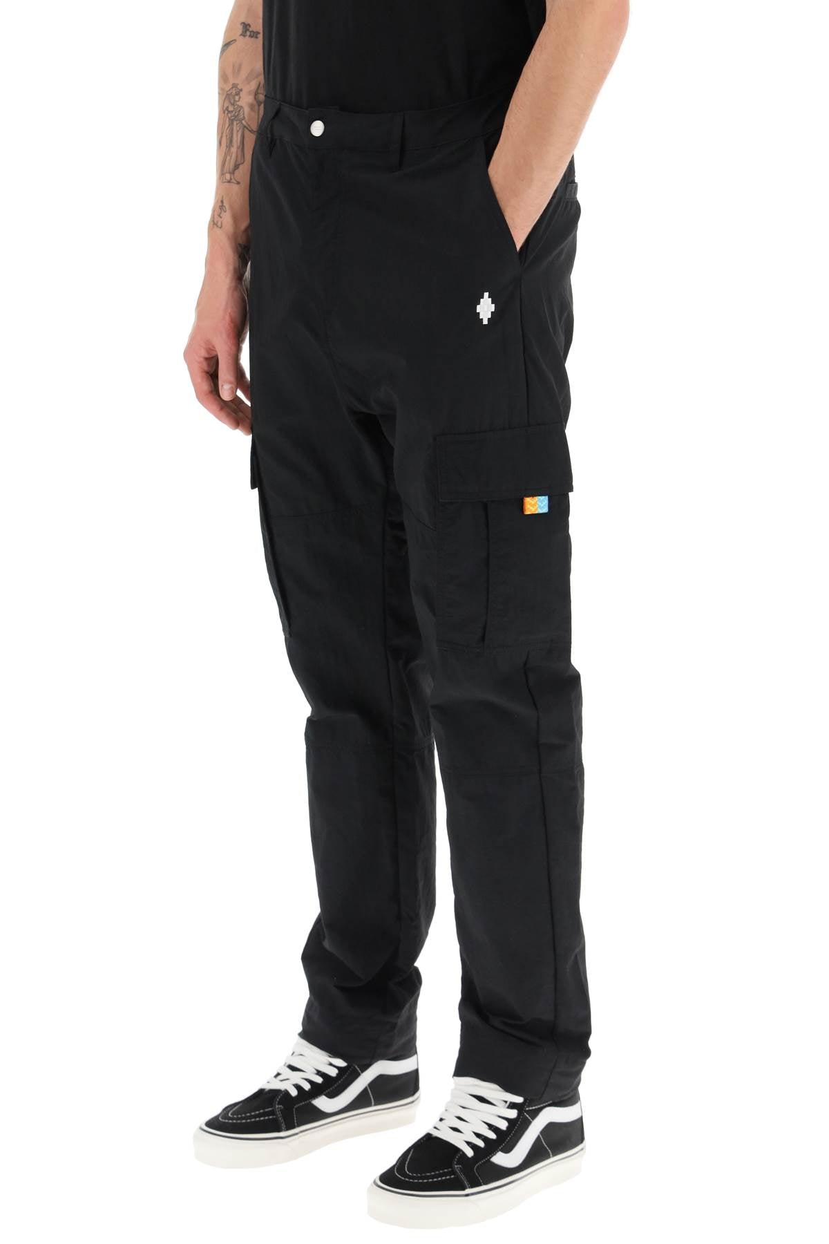 MARCELO BURLON nylon cargo pants CMCF014S23FAB0011001