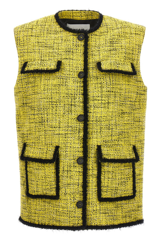 MSGM TWEED VEST 3641MDG1924711406